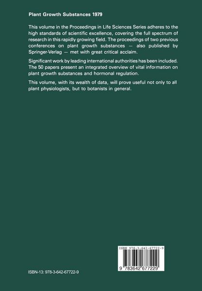 Produktbild: Plant Growth Substances 1979