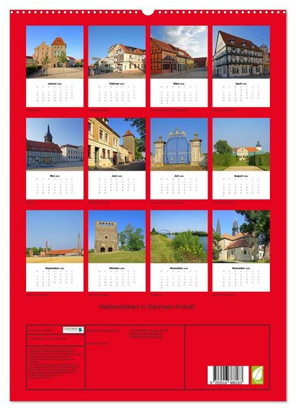 Produktbild: Haldensleben in Sachsen-Anhalt (hochwertiger Premium Wandkalender 2026 DIN A2 hoch), Kunstdruck in Hochglanz