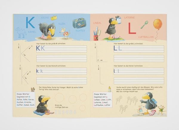Der kleine Rabe Socke: Buchstaben schreiben mit dem kleinen Raben Socke