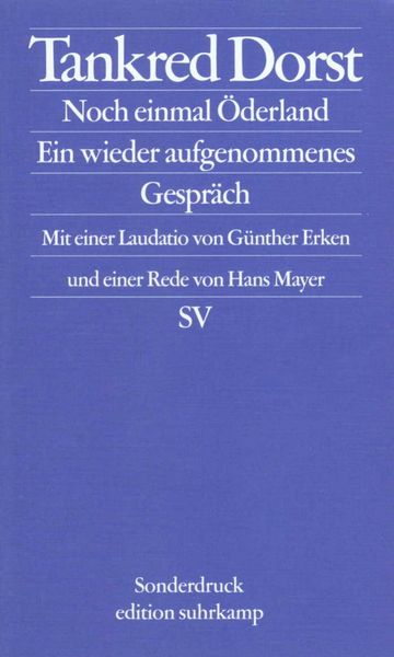Noch einmal Öderland, Taschenbuch von Tankred Dorst, Suhrkamp, 9783518065594