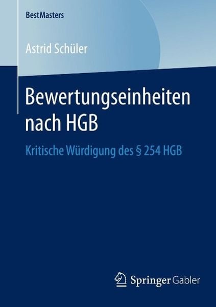 Produktbild: Bewertungseinheiten nach HGB