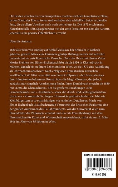 Produktbild: Ein Sp&auml;tgeborner / Die Freiherren von Gemperlein