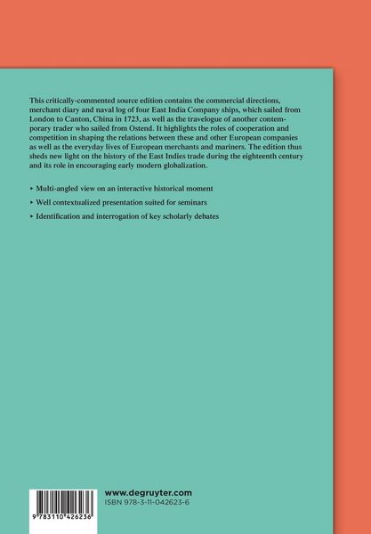 Produktbild: The European Canton Trade 1723