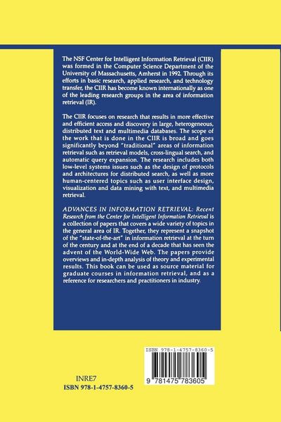 Produktbild: Advances in Information Retrieval