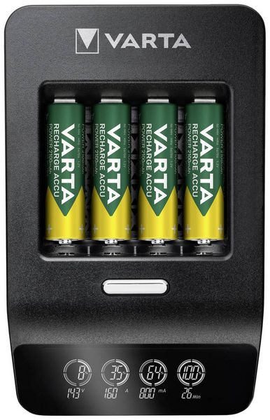 Produktbild: Varta LCD Ultra Fast Ch.+ 4x 56706 Rundzellen-Ladeger&auml;t NiMH Micro (AAA), Mignon (AA)