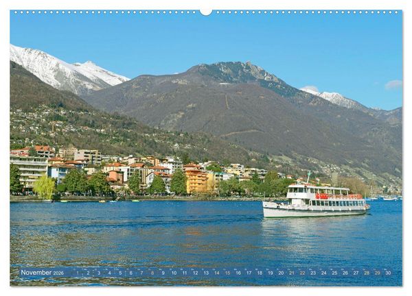 Produktbild: Wunderbares Tessin: Mediterranes Klima und italienisches Flair (Wandkalender 2026 DIN A2 quer), CALVENDO Monatskalender