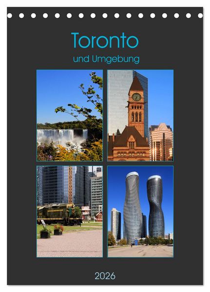 Produktbild: Toronto und Umgebung (Tischkalender 2026 DIN A5 hoch), CALVENDO Monatskalender
