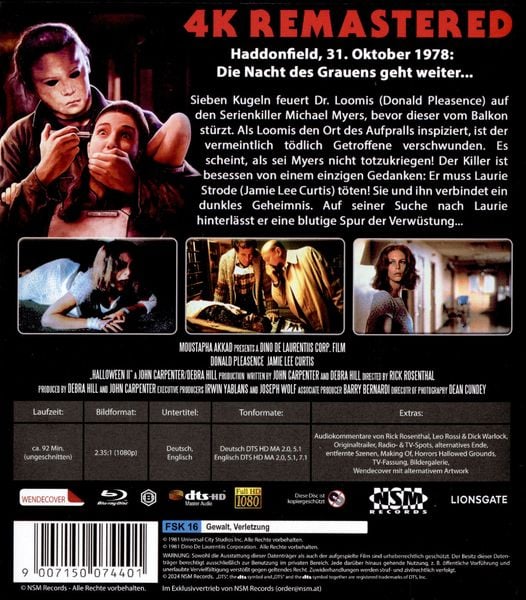 Produktbild: Halloween 2 (uncut) (4K remastered)