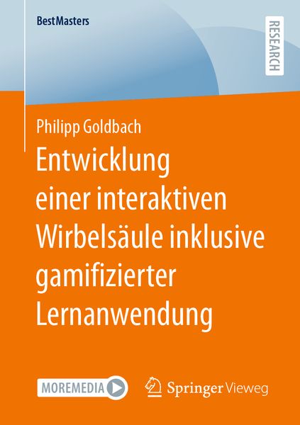 Produktbild: Entwicklung einer interaktiven Wirbels&auml;ule inklusive gamifizierter Lernanwendung