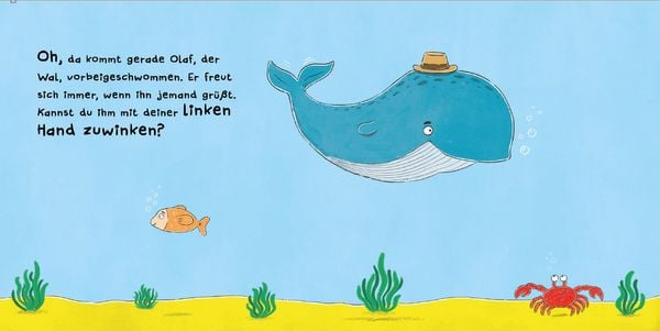 Produktbild: Wink dem Wal - Ein Mitmachbuch zum Sch&uuml;tteln, Schaukeln, Pusten, Klopfen und sehen, was dann passiert