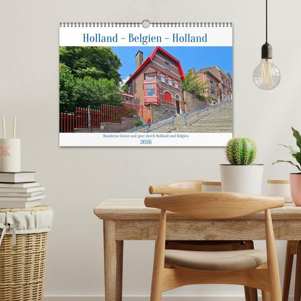 Produktbild: Rundreise kreuz und quer durch Holland und Belgien (Wandkalender 2026 DIN A3 quer), CALVENDO Monatskalender