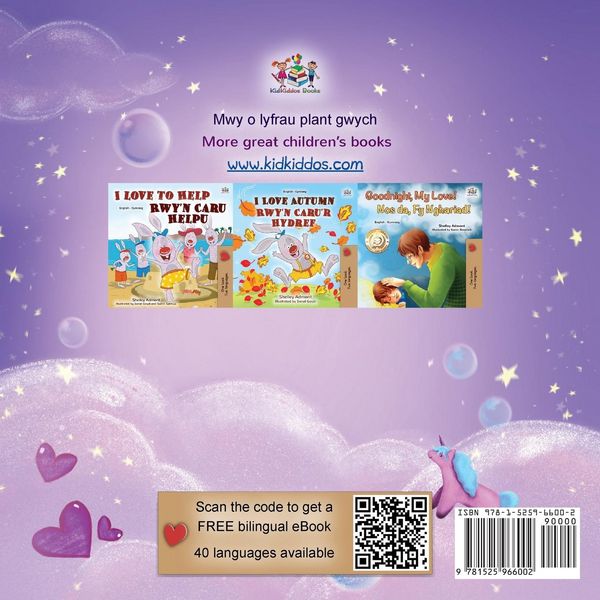 Produktbild: Sweet Dreams, My Love (Welsh English Bilingual Children's Book)