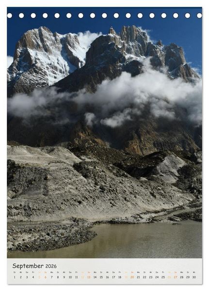 Produktbild: Bergriesen des Karakorum (Tischkalender 2026 DIN A5 hoch), CALVENDO Monatskalender