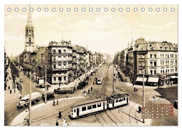 Produktbild: Historisches K&ouml;ln &ndash; Die Stadt auf historischen Karten (Tischkalender 2026 DIN A5 quer), CALVENDO Monatskalender