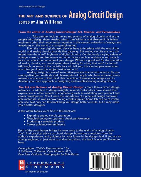 Produktbild: The Art and Science of Analog Circuit Design