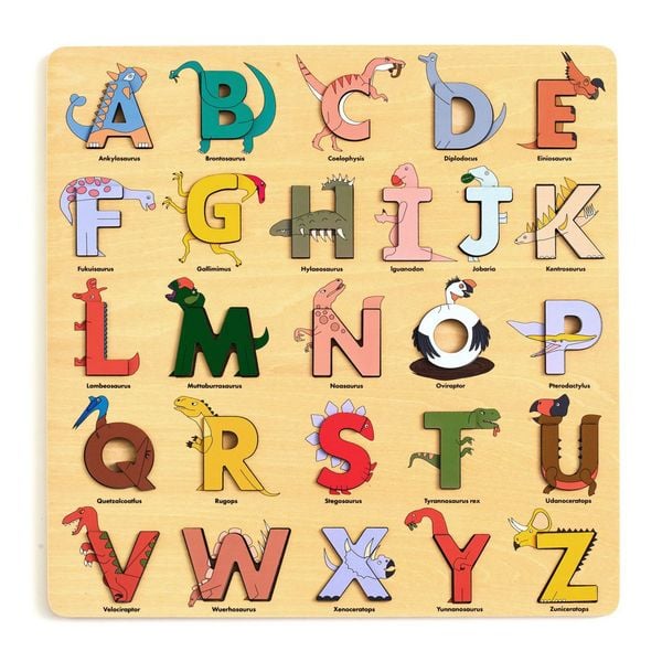 Produktbild: Dino Wooden Alphabet Puzzle
