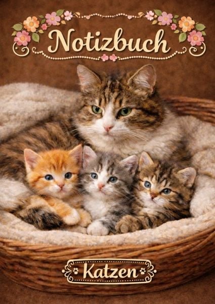 Produktbild: Notizbuch, Katzen.