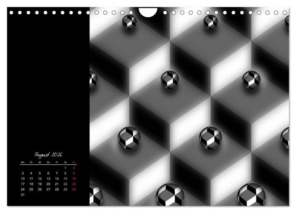 Produktbild: Schwarz trifft Wei&szlig; (Wandkalender 2026 DIN A4 quer), CALVENDO Monatskalender