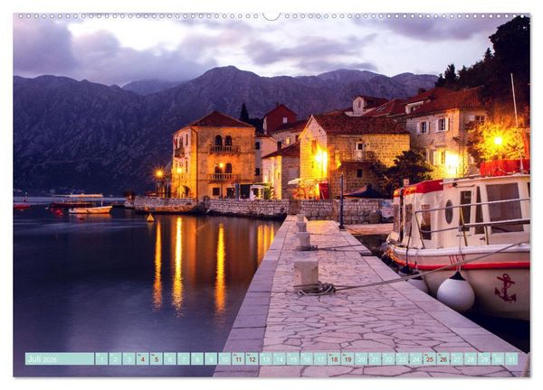 Produktbild: Perast in Montenegro - Romantisches St&auml;dtchen in faszinierender Landschaft (Wandkalender 2026 DIN A2 quer), CALVENDO Monatskalender