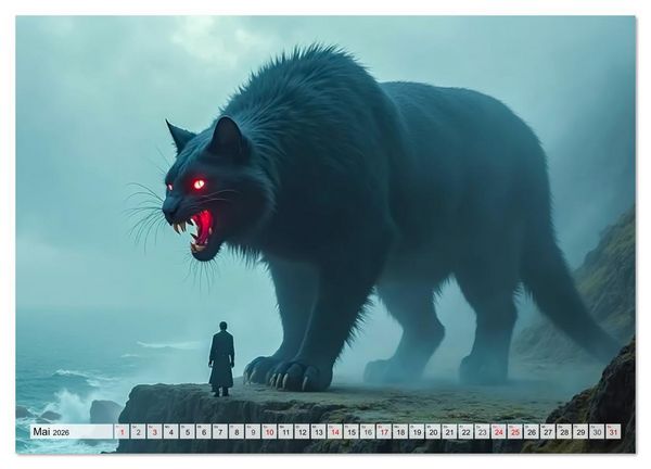 Produktbild: Keltische Mythologie - G&ouml;tter, Helden und Monster (hochwertiger Premium Wandkalender 2026 DIN A2 quer), Kunstdruck in Hochglanz