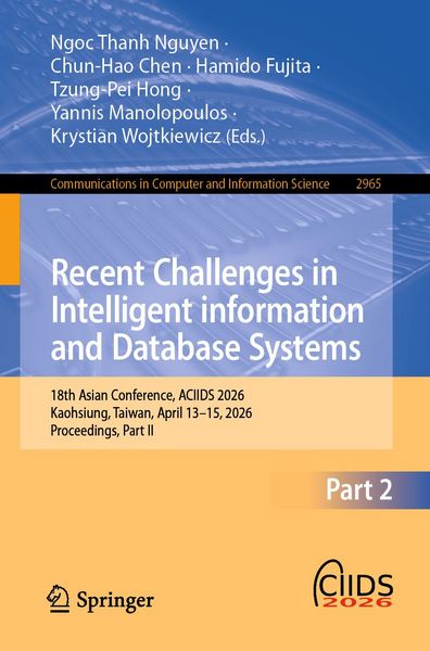Produktbild: Recent Challenges in Intelligent Information and Database Systems