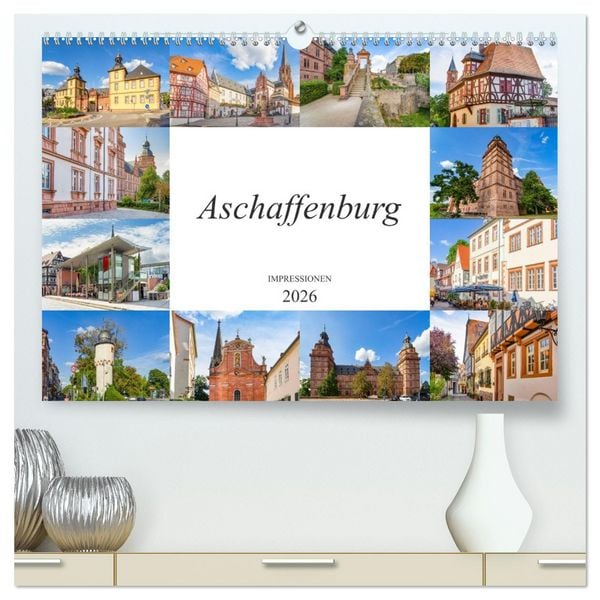 Produktbild: Aschaffenburg Impressionen (hochwertiger Premium Wandkalender 2026 DIN A2 quer), Kunstdruck in Hochglanz