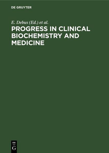 Produktbild: Progress in Clinical Biochemistry and Medicine