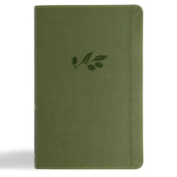 Produktbild: CSB Thinline Bible, Anglicised Edition, Olive Leathertouch