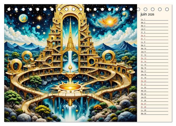 Produktbild: Sentiers magiques (Calendrier de bureau 2026 DIN A5 vertical), CALVENDO calendrier mensuel
