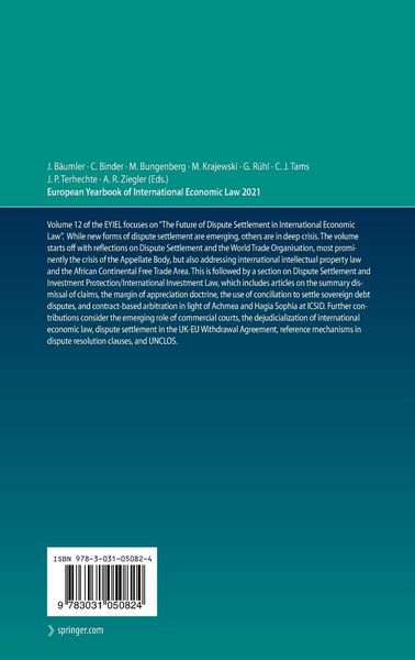 Produktbild: European Yearbook of International Economic Law 2021