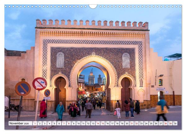 Produktbild: Marokko - Fes (Wandkalender 2026 DIN A3 quer), CALVENDO Monatskalender