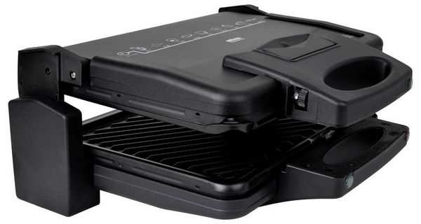 Produktbild: Silva Homeline KG 2410 Elektro Kontaktgrill Antihaftbeschichtung, klappbar, Kontrollleuchte Schwarz