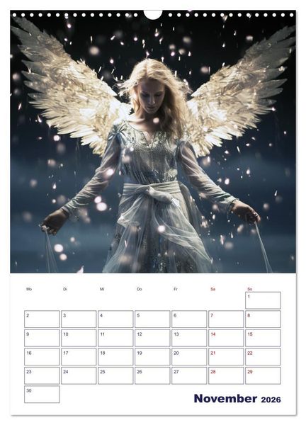 Produktbild: Die reine Sch&ouml;nheit der Engel (Wandkalender 2026 DIN A3 hoch), CALVENDO Monatskalender
