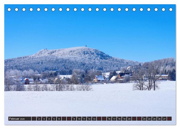 Produktbild: Zittauer Gebirge - Deutschlands kleinstes Mittelgebirge (Tischkalender 2026 DIN A5 quer), CALVENDO Monatskalender