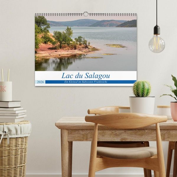 Produktbild: Lac du Salagou - Ein Kleinod im S&uuml;dwesten Frankreichs (Wandkalender 2026 DIN A3 quer), CALVENDO Monatskalender