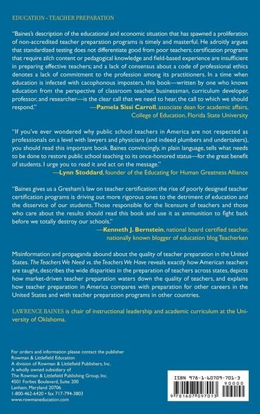 Produktbild: Teachers We Need vs. the Teachers We Have