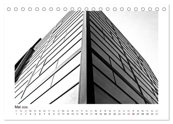 Produktbild: Bochum Black and White (Tischkalender 2026 DIN A5 quer), CALVENDO Monatskalender
