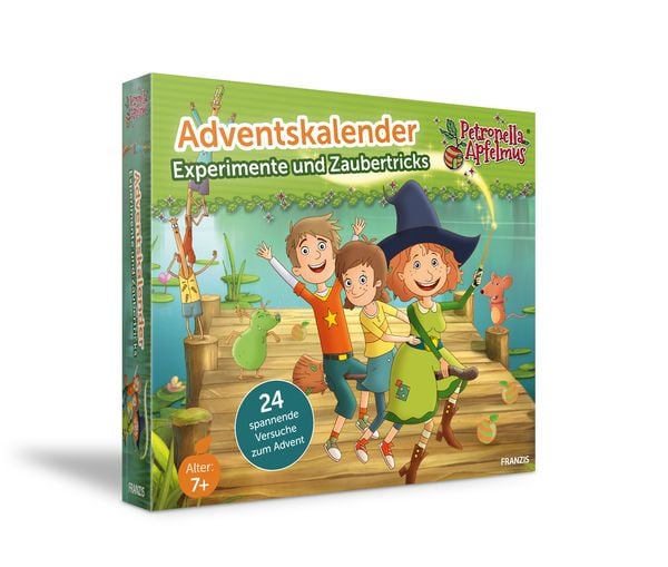 FRANZIS 67202 - Adventskalender Petronella Apfelmus - Experimente und Zaubertricks, 24 spannende Versuche zum Advent, fü