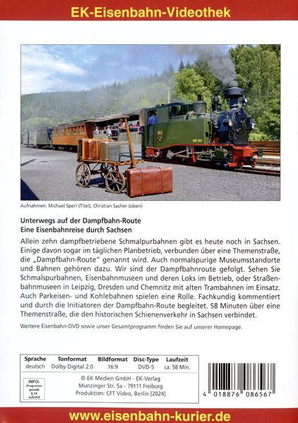 Produktbild: Unterwegs auf der Dampfbahn-Route: Eine Eisenbahnreise durch Sachsen