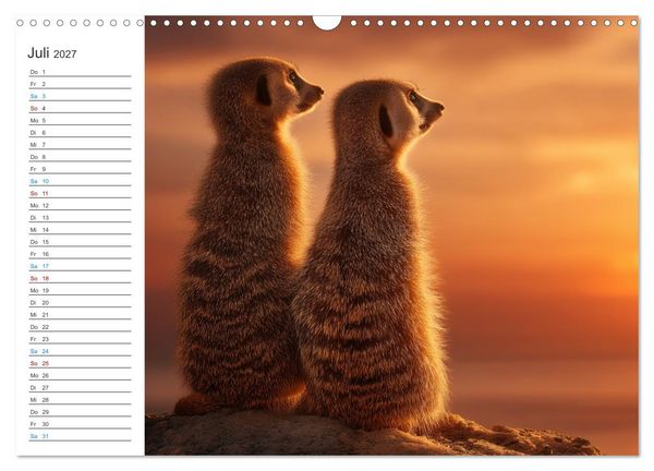 Produktbild: Die Welt der Erdm&auml;nnchen (Wandkalender 2027 DIN A3 quer), CALVENDO Monatskalender