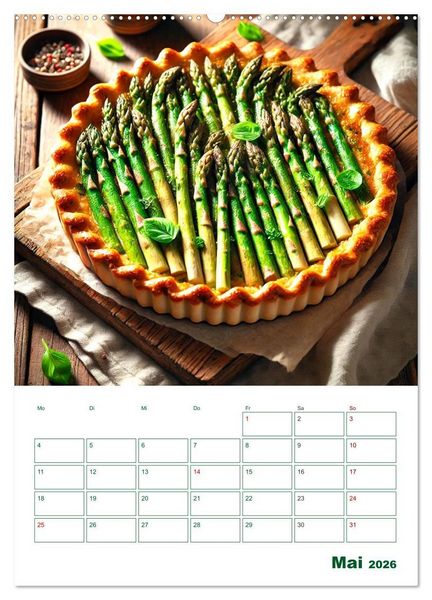 Produktbild: Spargelgl&uuml;ck &ndash; von der Ernte bis zum Genuss (hochwertiger Premium Wandkalender 2026 DIN A2 hoch), Kunstdruck in Hochglanz