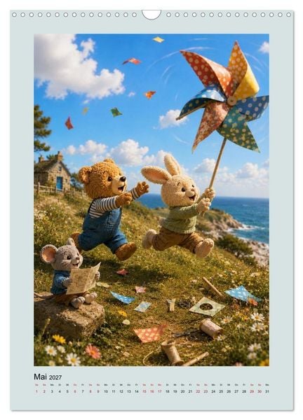Produktbild: Die Insel der Stofftiere (Wandkalender 2027 DIN A3 hoch), CALVENDO Monatskalender