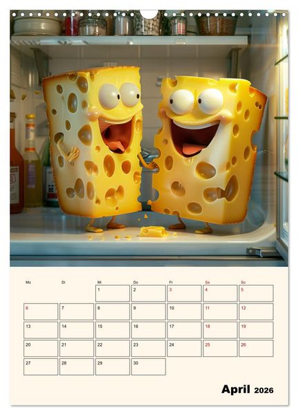 Produktbild: Nachts im K&uuml;hlschrank (Wandkalender 2026 DIN A3 hoch), CALVENDO Monatskalender