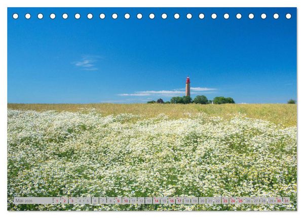 Produktbild: Leuchtt&uuml;rme - W&auml;chter der K&uuml;sten (Tischkalender 2026 DIN A5 quer), CALVENDO Monatskalender