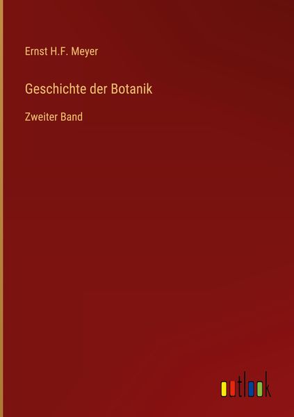 Produktbild: Geschichte der Botanik