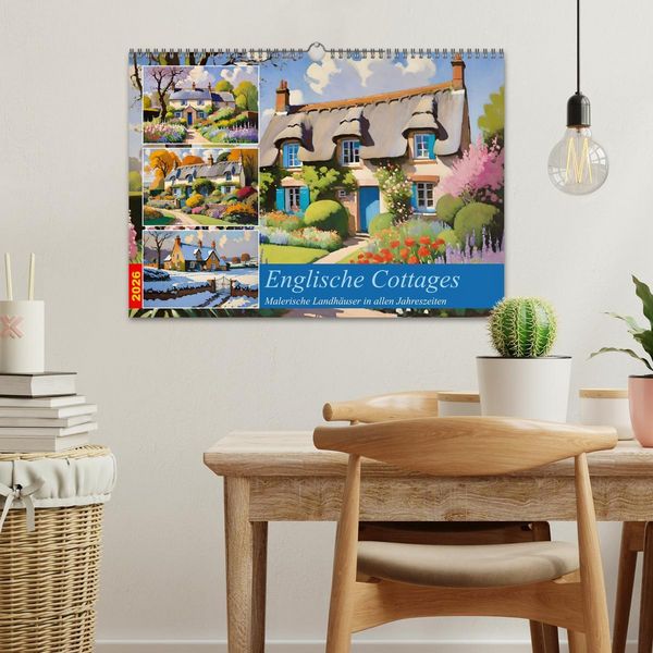 Produktbild: Englische Cottages (Wandkalender 2026 DIN A3 quer), CALVENDO Monatskalender