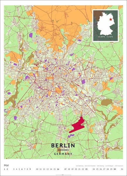Produktbild: Map Art Kalender 2027