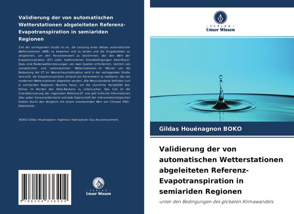 Produktbild: Validierung der von automatischen Wetterstationen abgeleiteten Referenz-Evapotranspiration in semiariden Regionen