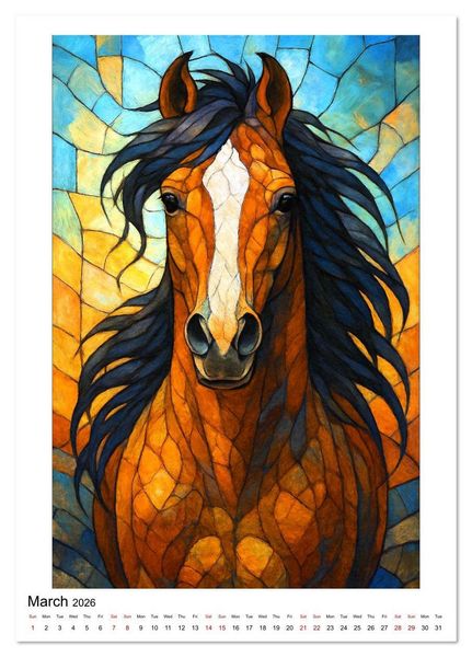 Produktbild: Enjoy Arabian Horses (Desk Calendar 2026 DIN A5 portrait), CALVENDO 12 Month DeskCalendar