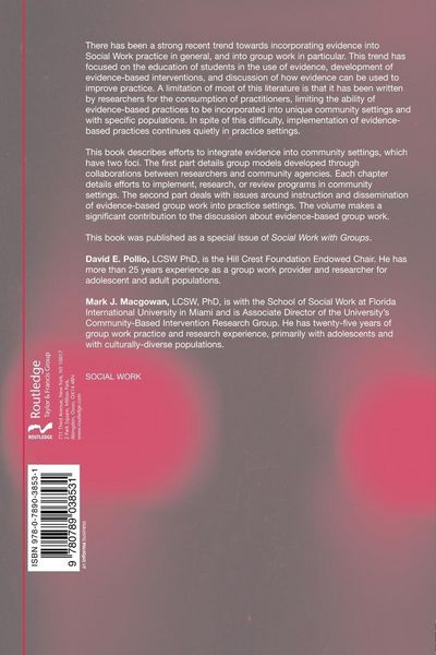 Produktbild: Evidence-Based Group Work in Community Settings